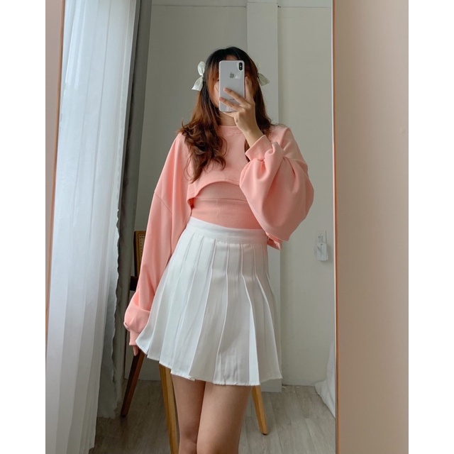 Chân váy xoè xếp ly tennis skirt