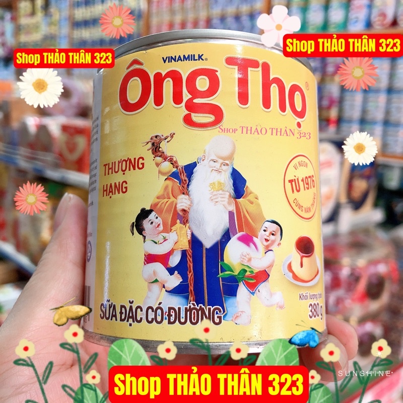 Sữa Đặc Ông Thọ Nhãn Vàng Có Nắp Bật 380g