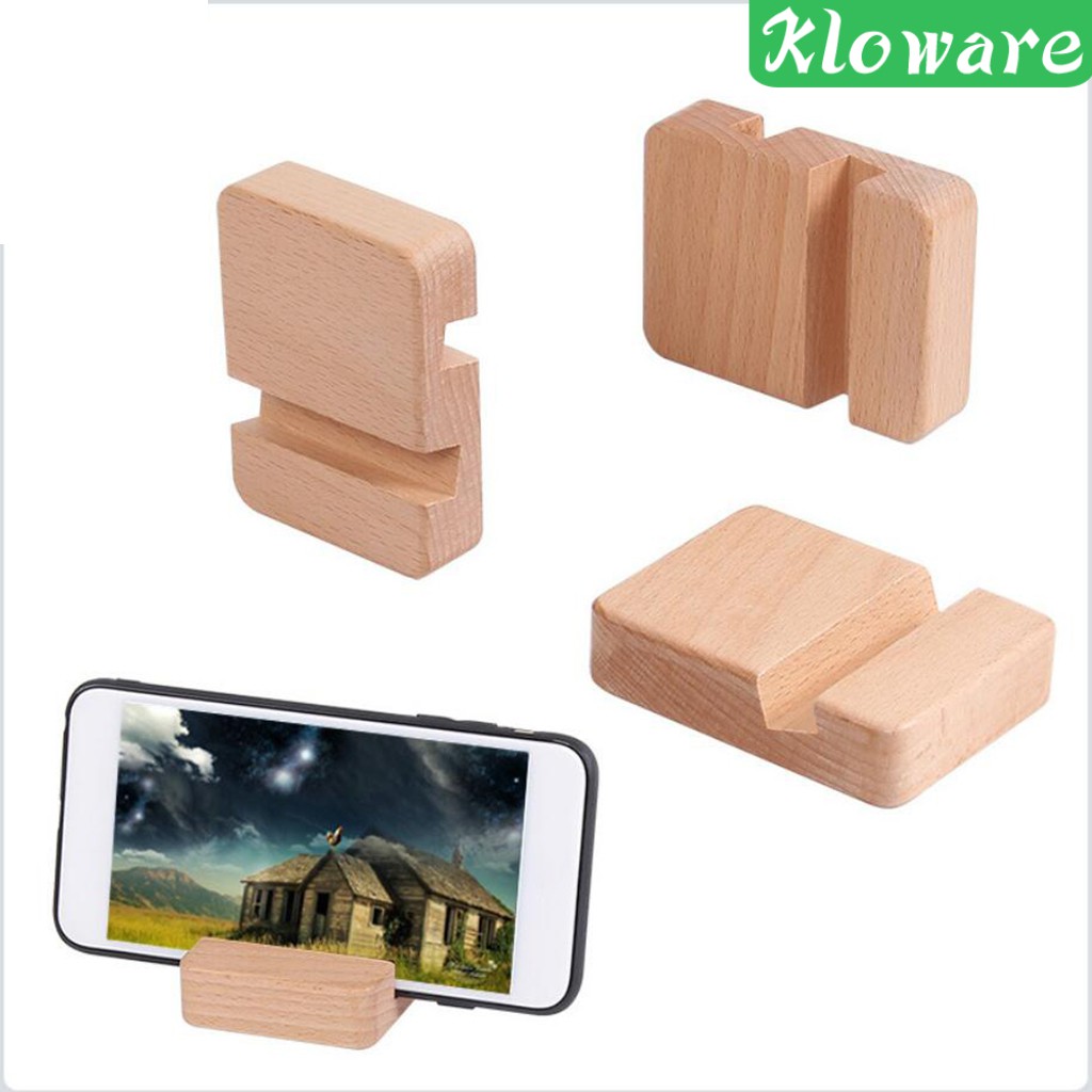 Giá Đỡ Điện Thoại / Lịch Để Bàn Bằng Gỗ Tiện Dụng