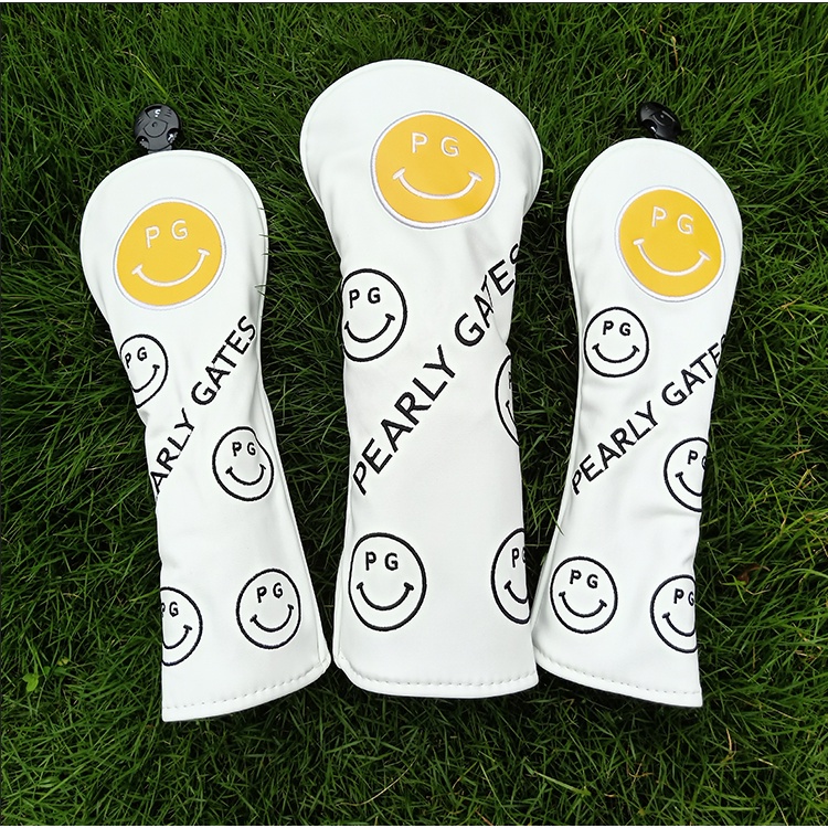 Vỏ bọc bảo vệ đầu gậy đánh Golf hình mặt cười dễ thương