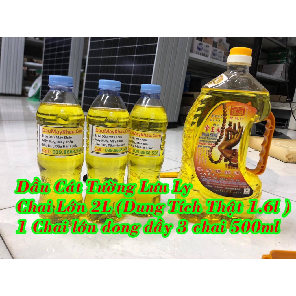 Dầu Lưu Ly Cát Tường Bàn Tay Phật chai nặng 1kg