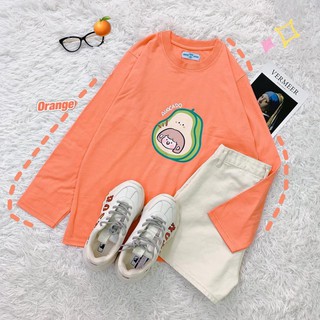 Áo pull form rộng tay dài quả bơ
