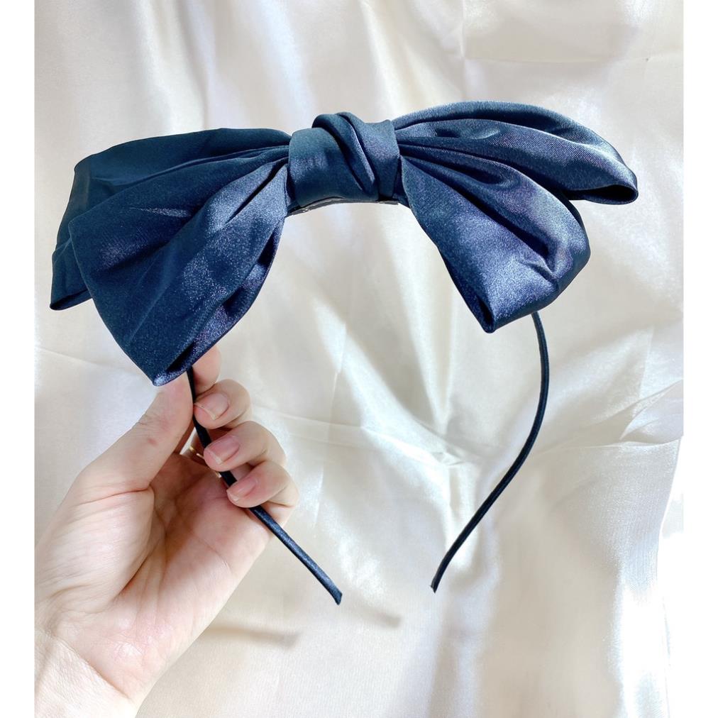 BỜM TÓC NƠ LỤA BẢN TO SIÊU DỄ THƯƠNG⚡️MIỄN SHIP⚡️băng đô lụa siêu xinh, siêu dễ thương