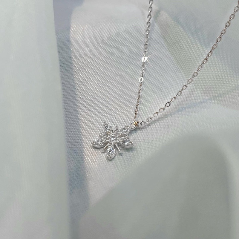Dây chuyền bạc 21 Centimeters Tiny Flower