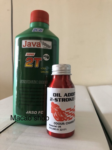 Combo Nhớt 2t Java và tinh dầu Anh ( ko cặn ).