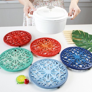 Đế lót bằng gang đúc chuyên dùng lót nồi gang tráng men Le creuset đường kính 20cm chất liệu gang đúc bền đẹp