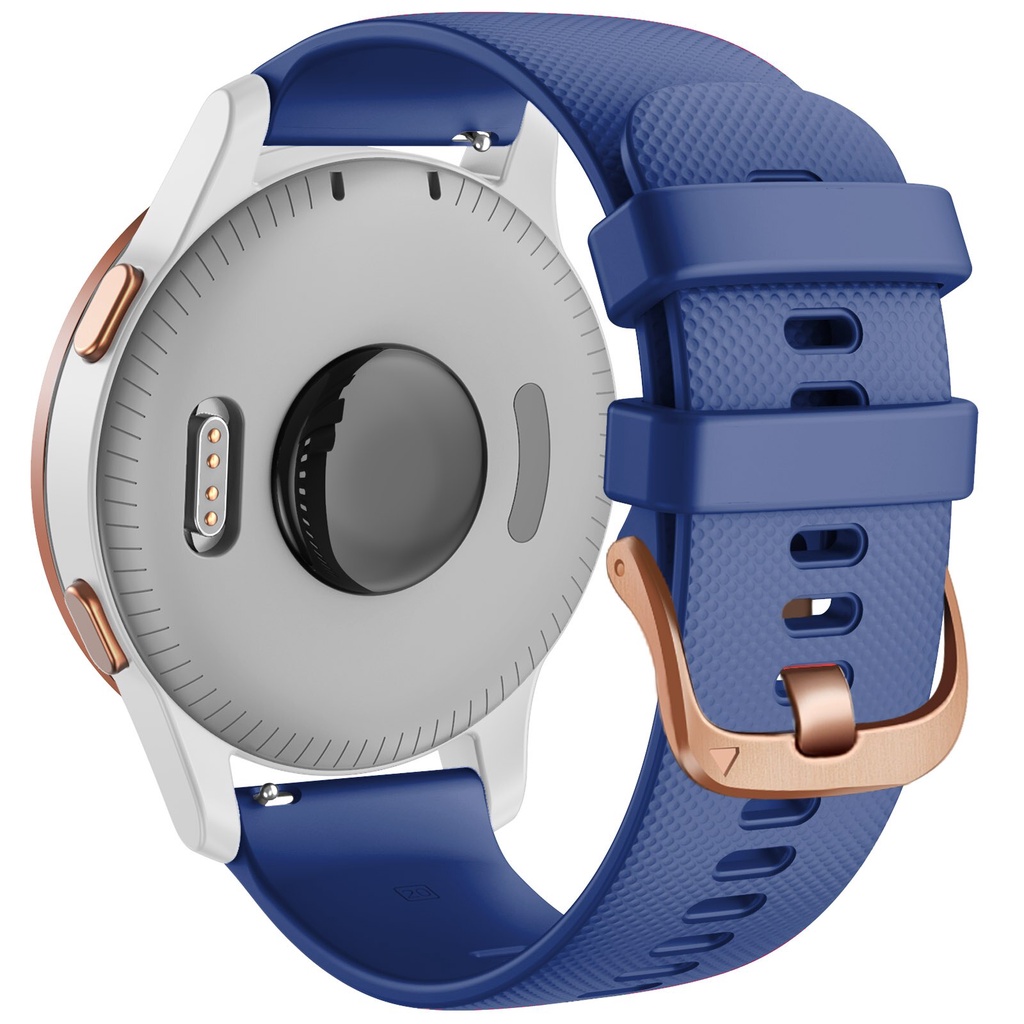 Dây đeo đồng hồ bằng cao su silicon 18mm cho Garmin Venu 2S Vivomove 3S Vivoactive S 4S
