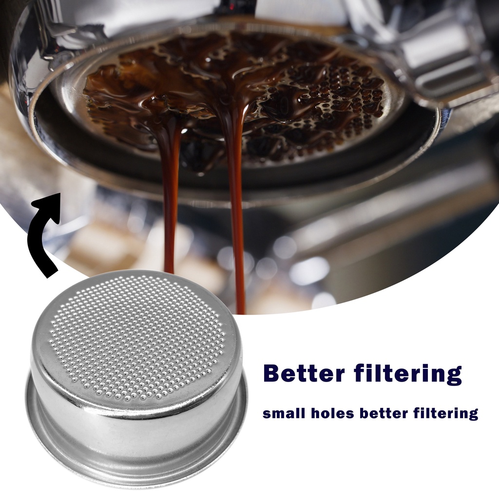 Bộ cốc lọc cà phê bằng thép không gỉ 51mm 54mm tùy chọn phù hợp nhiều dòng máy