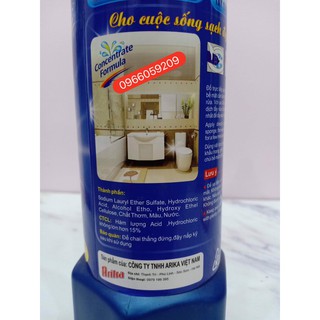 Nước tẩy bồn cầu, nhà tắm arika 900ml