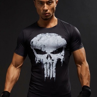 Áo thun punisher áo tập gym marvel