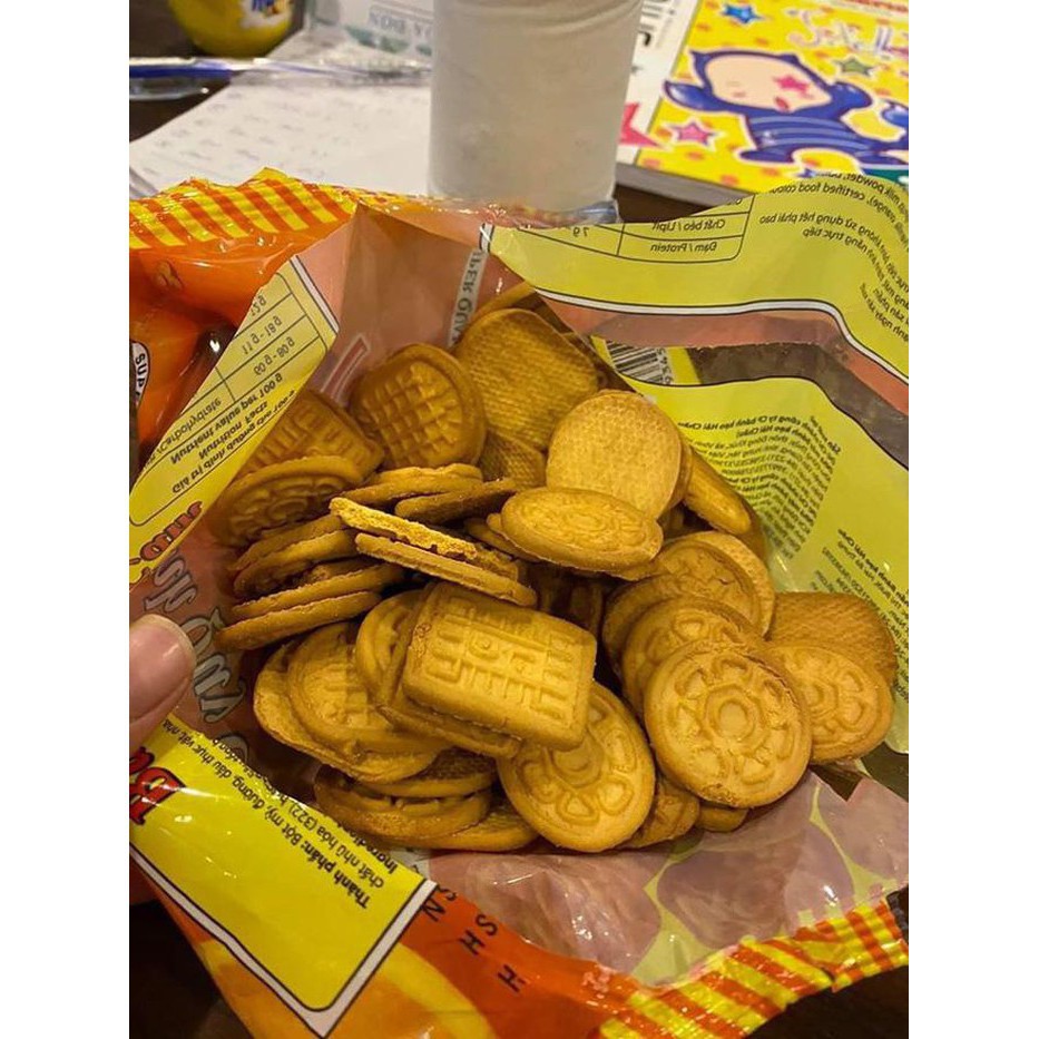 Hot 2 gói bánh quy cam Hải Châu 130g tuổi thơ
