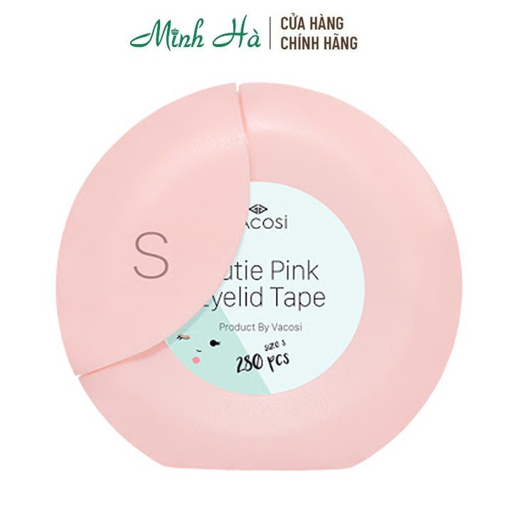 Cuộn 280 miếng dán kích mí Vacosi Cutie Pink Eyelid Tape VM18 - mỹ phẩm MINH HÀ cosmetics