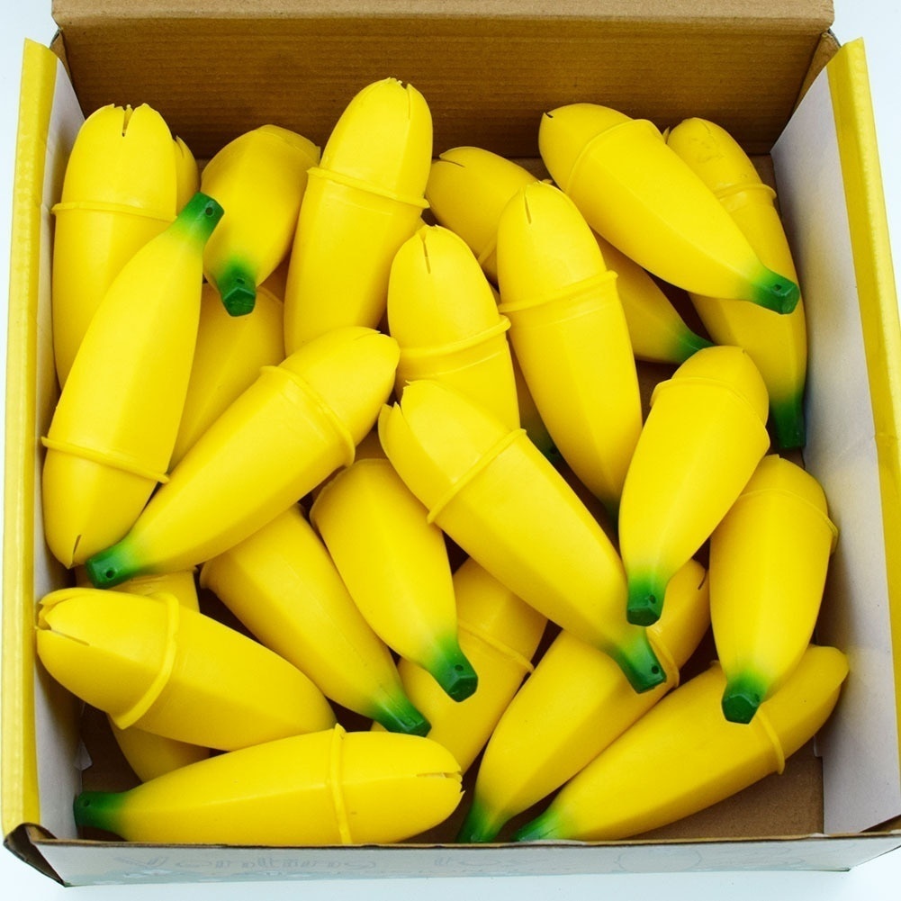 Đồ chơi nắn bóp đàn hồi giải tỏa căng thẳng thiết kế trái chuối hoạt hình