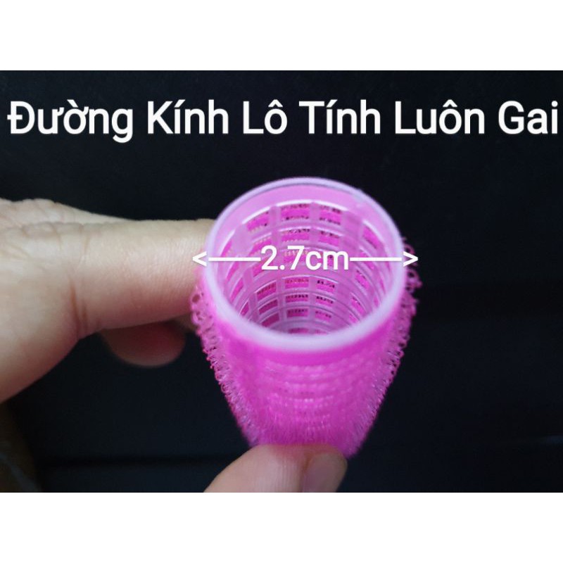 Lô Quấn Tóc Tự Dính, Lô Gai Uốn Tóc Xoăn Tự Dính Size 2cm, 3cm, 4cm.(Ảnh thật)