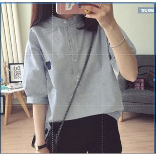 Áo sơ mi nữ freesize tay lỡ