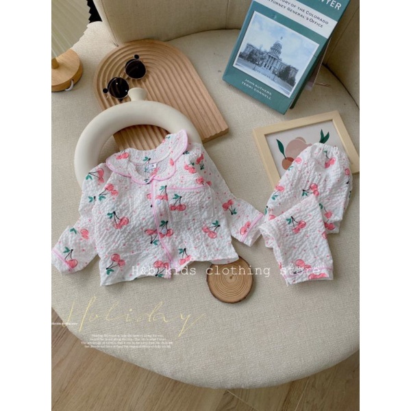 Bộ Pijama  chất xốp loại 1 chạy viền lé siêu xinh cho bé