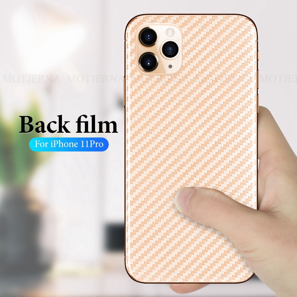Phim Dán Mặt Sau Chống In Dấu Vân Tay Bằng Sợi Carbon Cho iphone 11 12 13 14 pro max XR X XS max 6s 7 8 plus 12 mini