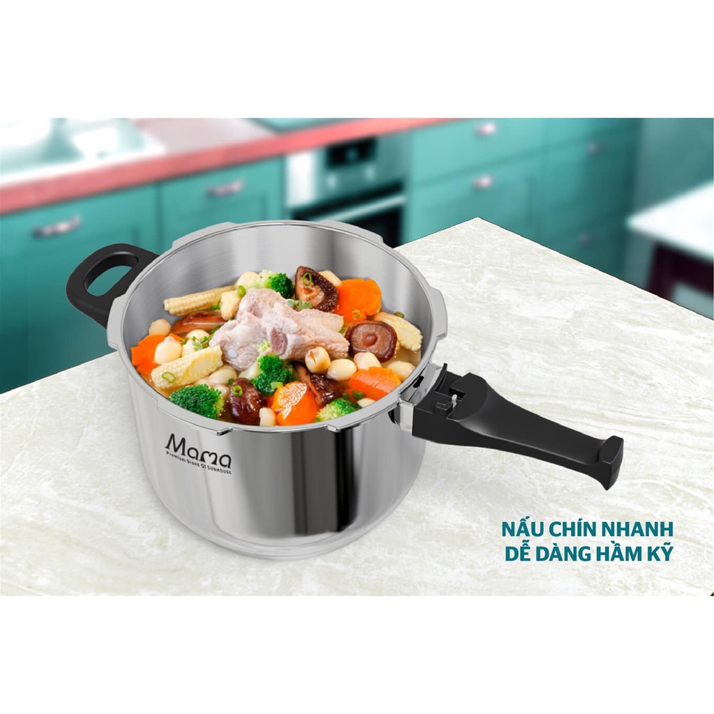 Nồi áp suất inox 304 SUNHOUSE MAMA SHG9906M1