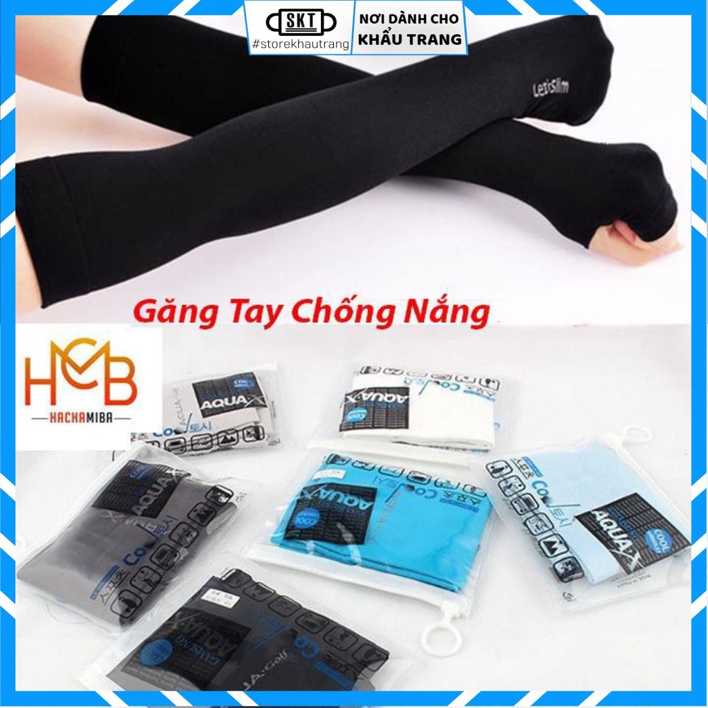 [Mã FAX153A giảm đến 15k đơn 50k] Găng Tay Chống Nắng Xỏ Ngón Let's Slim Aqua-X (1 Túi 2 Cái)