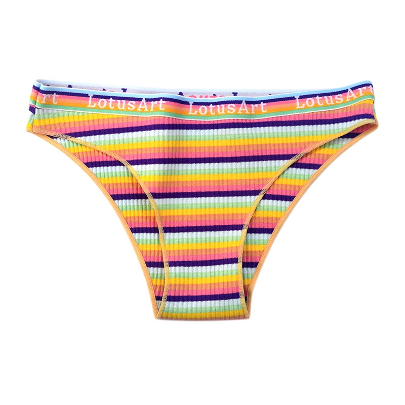 Quần Lót Thể Thao Cotton Không Đường May Màu Sắc Gợi Cảm Có Size Lớn Dành Cho Nữ