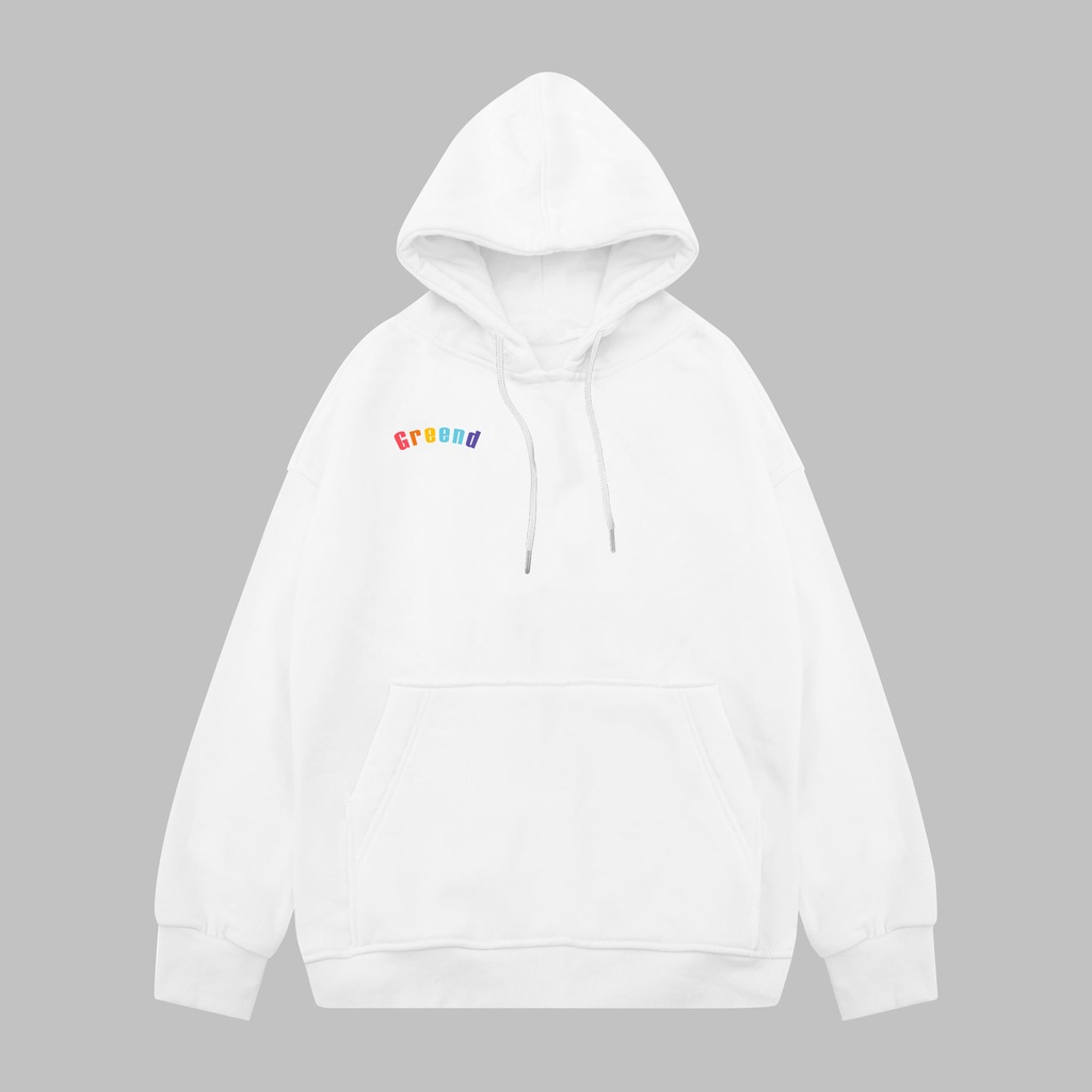 Áo Hoodie Greend Nỉ Bông Unisex Local Brand Basic Rainbow HD032 | BigBuy360 - bigbuy360.vn