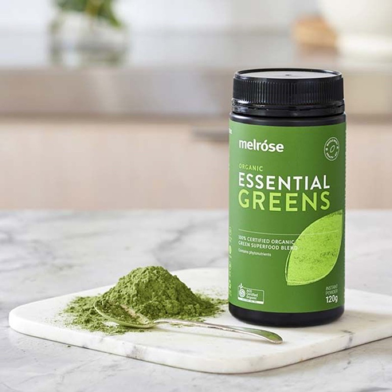 Bột rau củ hữu cơ bổ sung chất sơ MELROSE ORGANIC ESSENTIAL GREENS 200GRAM