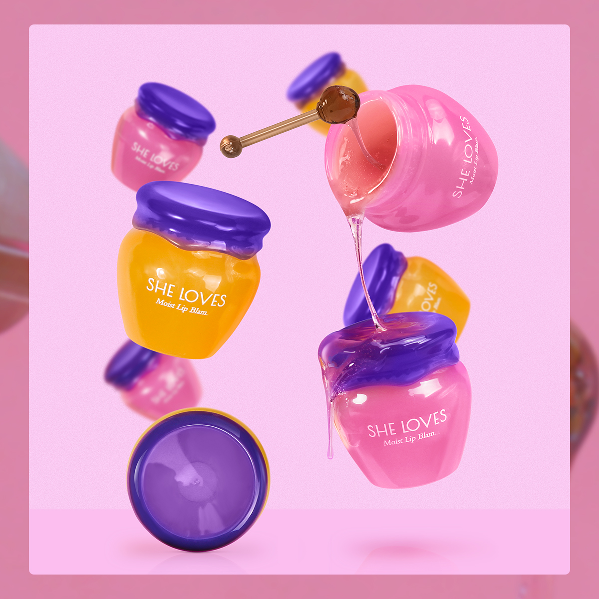 Sheloves Moisturizing Honey Lip balm lip mask lipstick base color changing lip balm moisturizing anti-chapped lip Balm | BigBuy360 - bigbuy360.vn