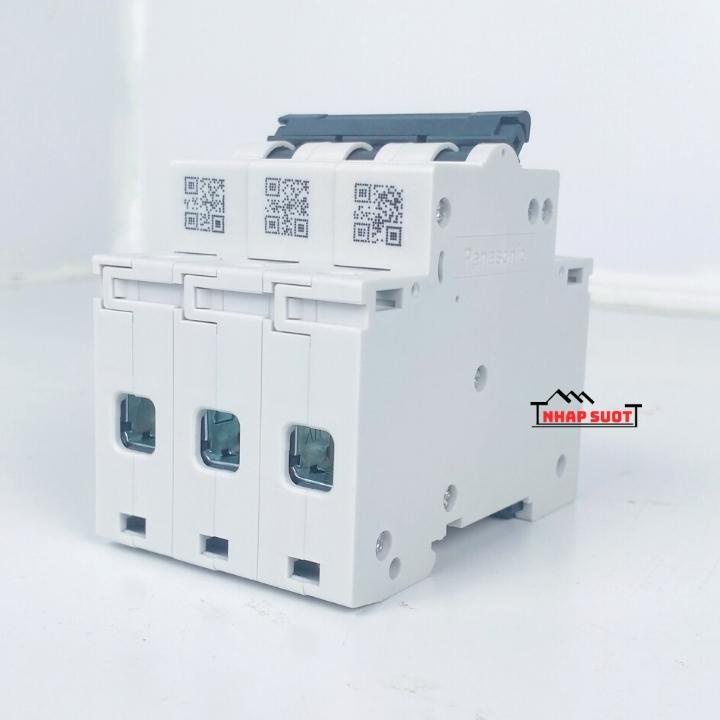 Aptomat MCB Át Cài 3 Pha Panasonic Cầu Dao Tự Động MCB 3P3E 32A 40A 50A 63A