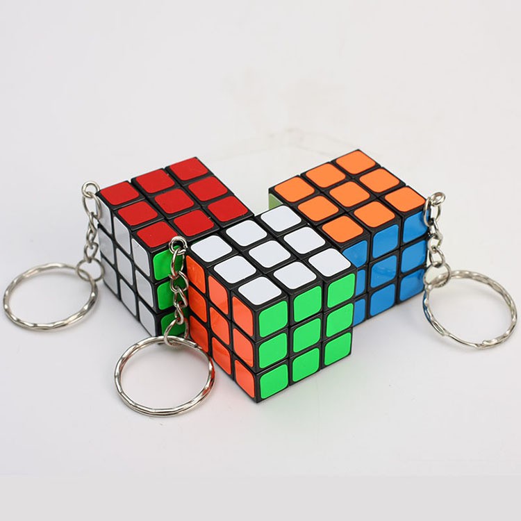 Móc Khóa Rubik 3x3 Keychain 3cm (Xoay Cứng)