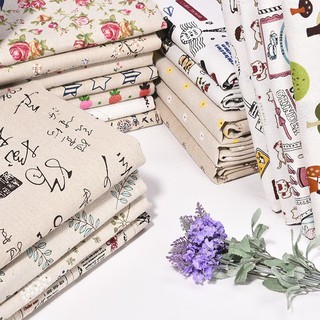 Vải chất liệu cotton vải lanh họa tiết in sọc đáng yêu thích hợp làm khăn trải bàn / rèm cửa