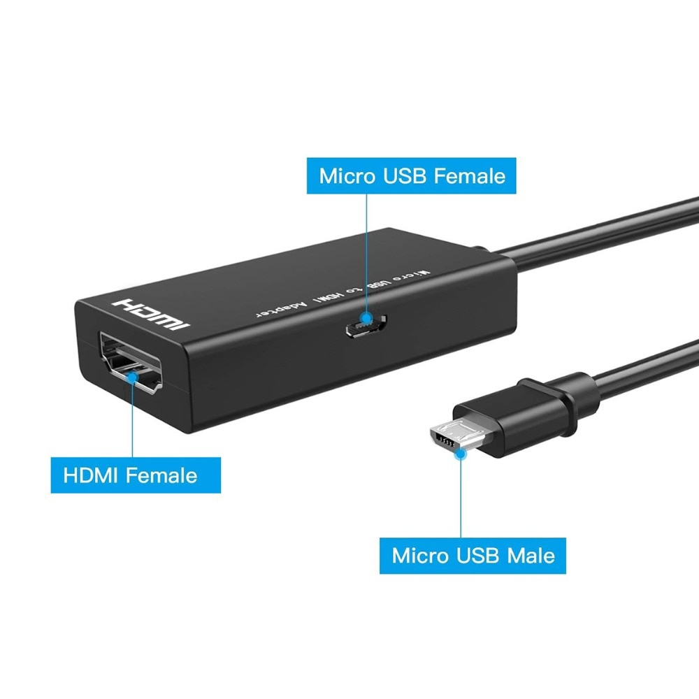 Cáp Chuyển Đổi Cổng Micro Usb Sang Hdmi Hỗ Trợ 1080p