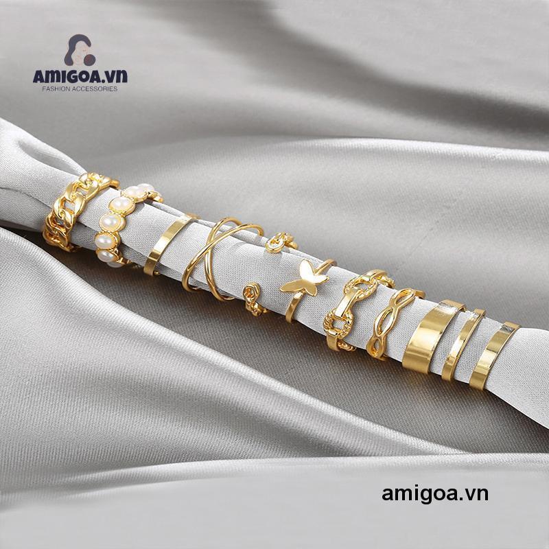 ✨✨Set 10 nhẫn đeo đốt ngón tay thời trang cho nữ