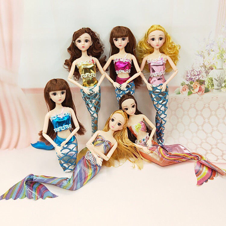 Set 2 Đầm Nàng Tiên Cá 30 cm Cho Búp Bê Barbie