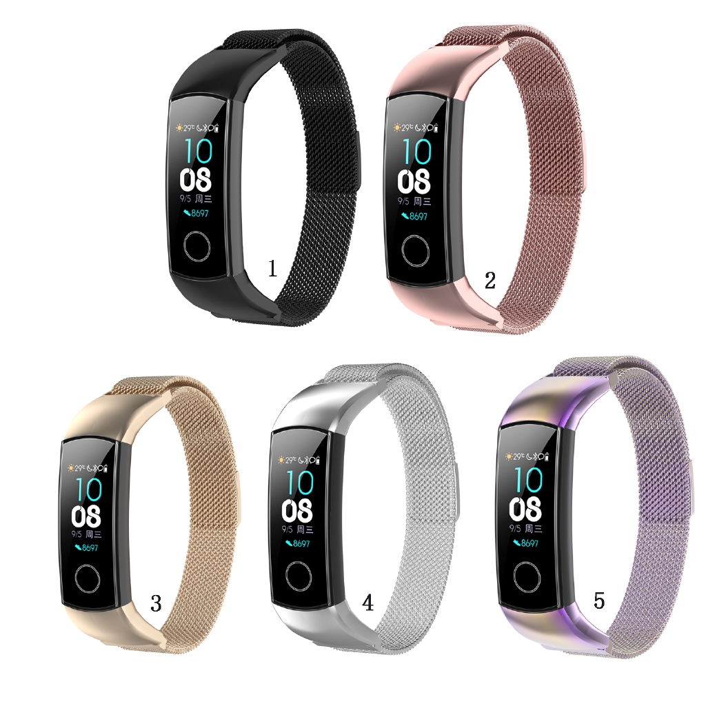 Dây đeo thay thế bằng thép không gỉ dành cho đồng hồ thông minh Honor Band 4 NEC / Band 5