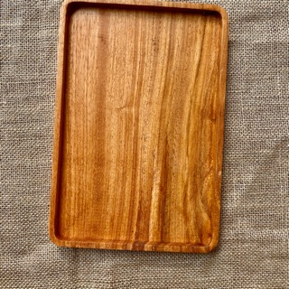 Khay chữ nhật gỗ dâu rừng nguyên khối