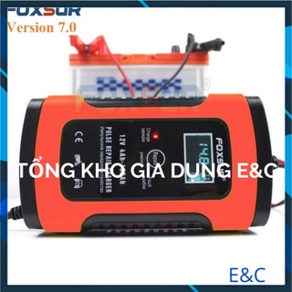 Máy sạc ắc quy tự động 12V có khử sunfat sạc cả bình khô và nước 4-100Ah 12V5A/12V6A