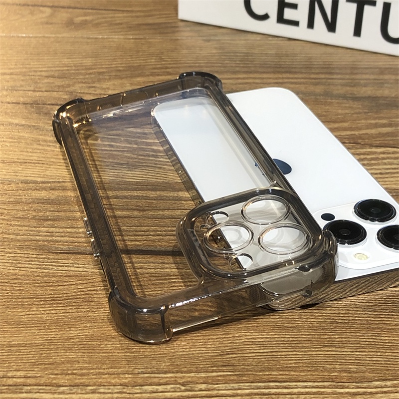 Ốp Điện Thoại Cứng Trong Suốt Có Túi Khí Chống Rơi Cho iPhone 13 12 11 Pro Max X XR Xs Max 7 8 Plus se 2020 2022