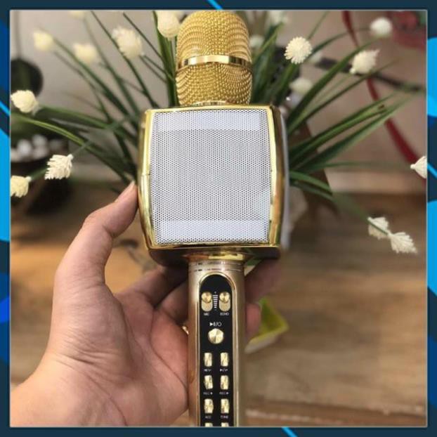 Mic Bluetooth Karaoke YS-91 có chỉnh giọng hỗ trợ ghi âm pass chuẩn không dây - BH6 tháng