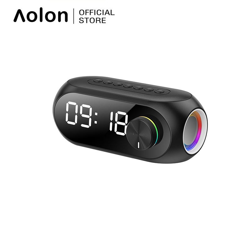 Loa bluetooth không dây Aolon S8 âm thanh siêu trầm có đồng hồ báo thức