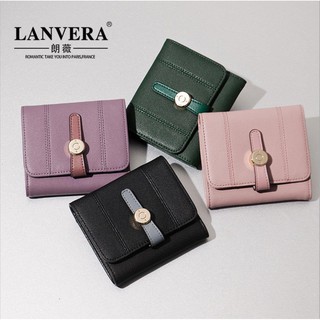 VÍ NỮ DA BÒ CAO CẤP HÀNG HIỆU LANVERA 2412-VLA3008