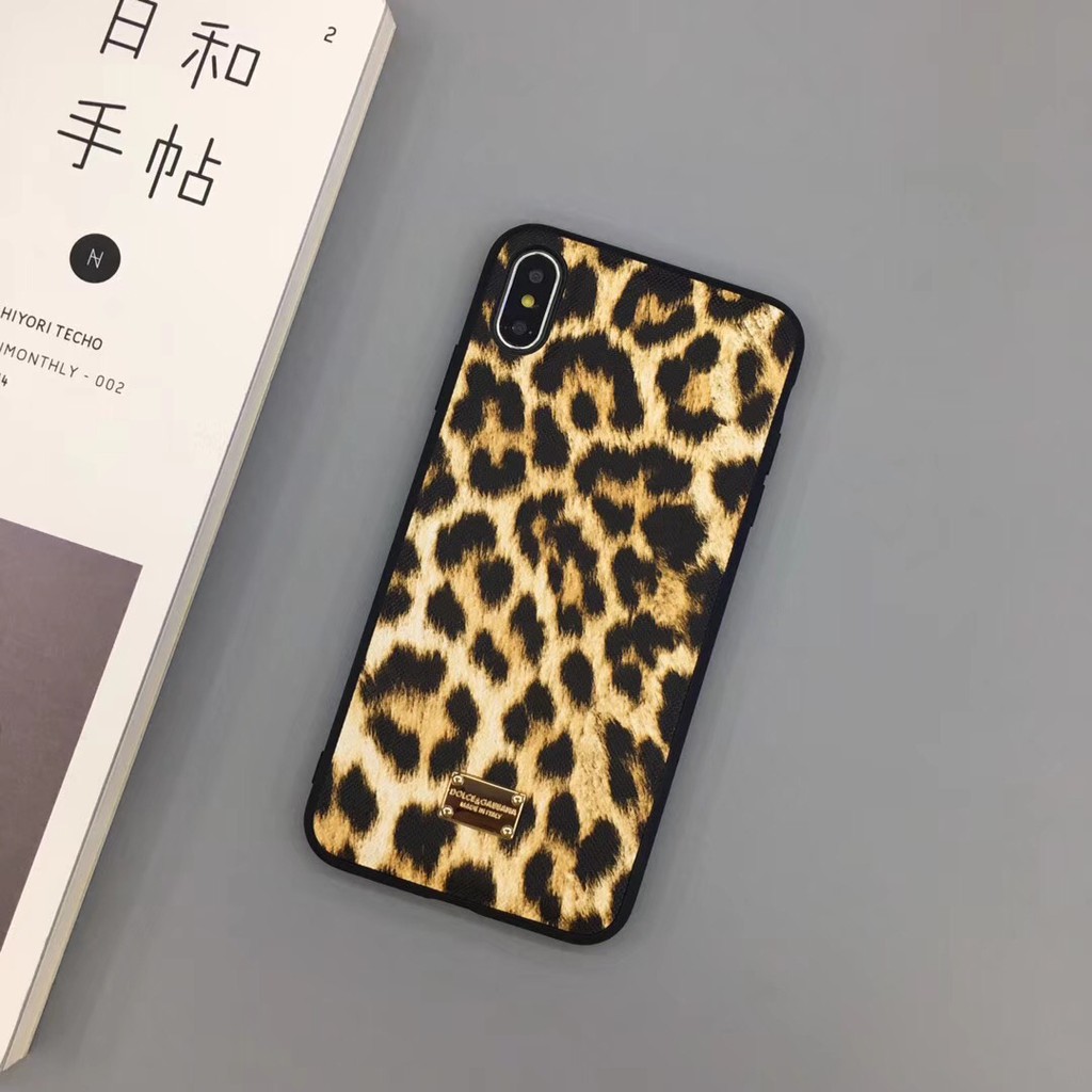 Ốp điện thoại bằng nhựa mềm phối da hình nhãn hiệu Dolce & Gabbana sang trọng cho iPhone 12 11.11pro.11promax.iphone 8 7 6 6S Plus X XS Max xr