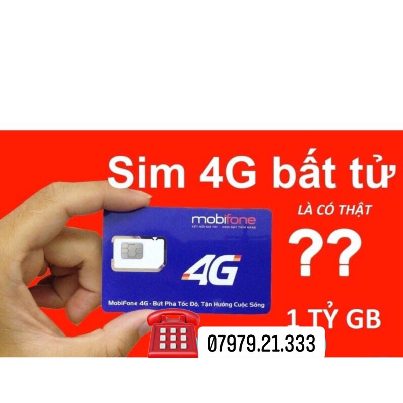 SIM 4G BẤT TỬ 1 TỶ GB