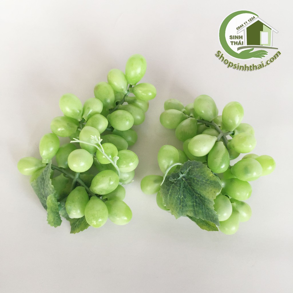 Chùm quả nho giả màu xanh - trái cây giả cao cấp