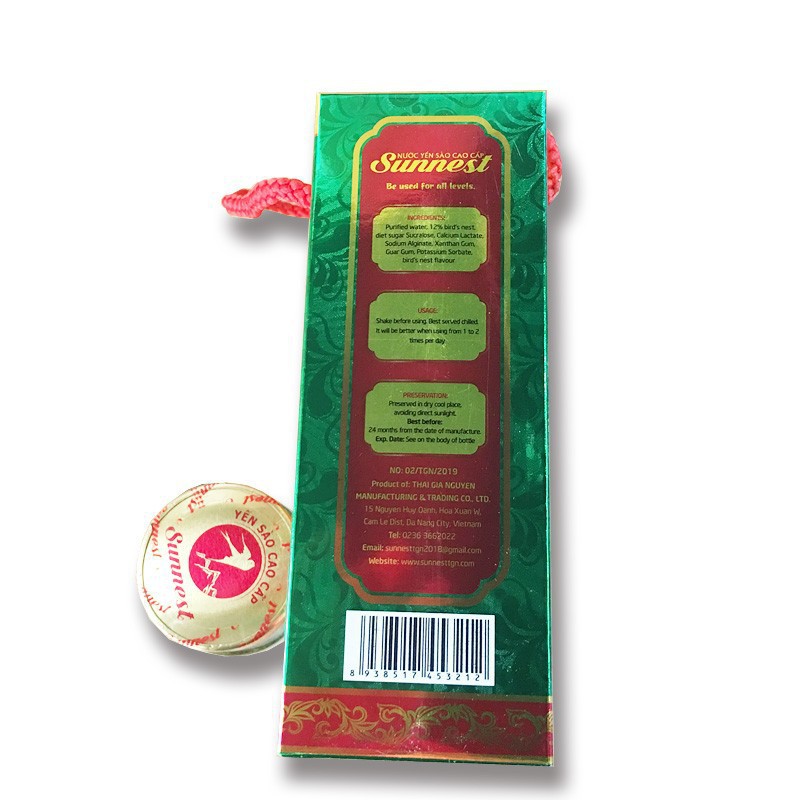 Hộp 6 lọ x 70ml Yến Sào Sunnest Cao Cấp Đường Ăn Kiêng siêu ngon, Hạn sử dụng đến tháng 24 tháng kể từ ngày sản xuất. | BigBuy360 - bigbuy360.vn