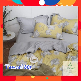 [SANG-XỊN-MỊN-MÁT] Bộ ga gối chăn hè Tencel 80s mát lạnh