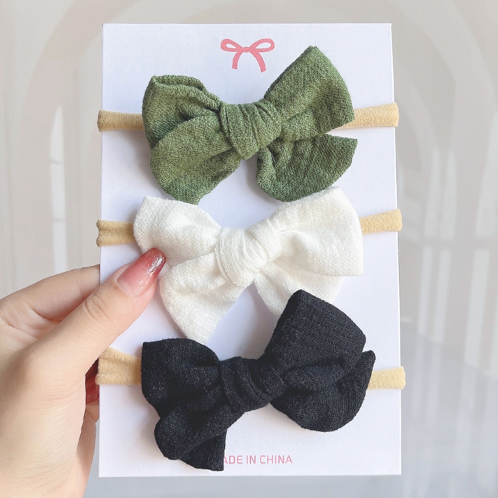Set 3 băng đô nơ KIDSBOWS màu sắc xinh xắn dành cho bé gái