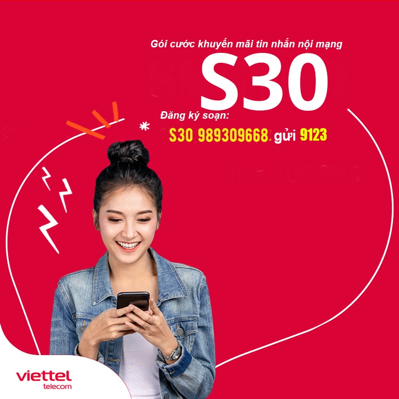 Sim nhắn tin nội mạng Viettel : 500 sms chỉ 5k/tuần và 10k/tháng