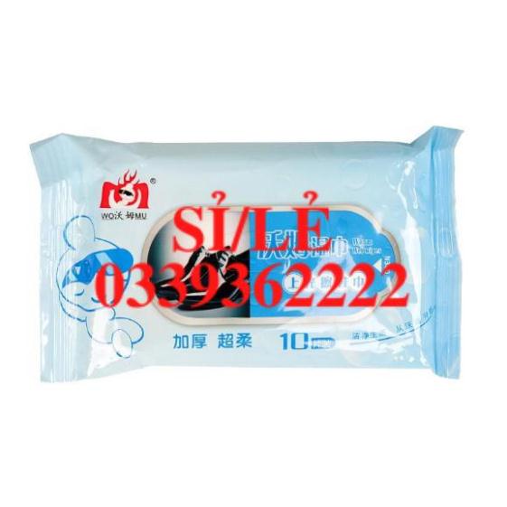 [ HAIANHSHOP ] [Gói 10 Chiếc] Khăn Ướt Lau Giày Tiện Lợi - Giấy Lau Giày Đa Năng Duashop &gt;