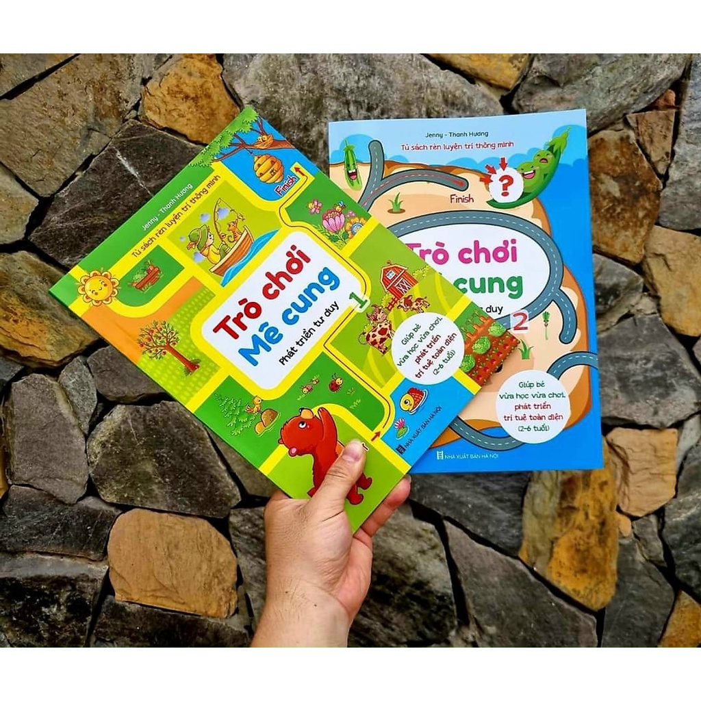 Sách Trò Chơi Mê Cung Và Trò Chơi Tìm Kiếm - Giúp bé vừa học vừa chơi, phát triển trí tuệ toàn diện cho bé từ 2-6 tuổi
