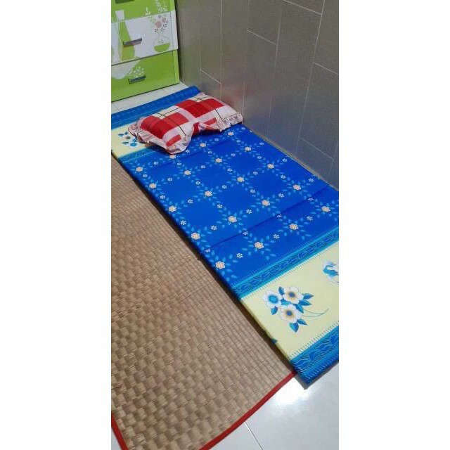 Nệm gấp pe korea hàn quốc (80cm x 2m).cao 3 phân